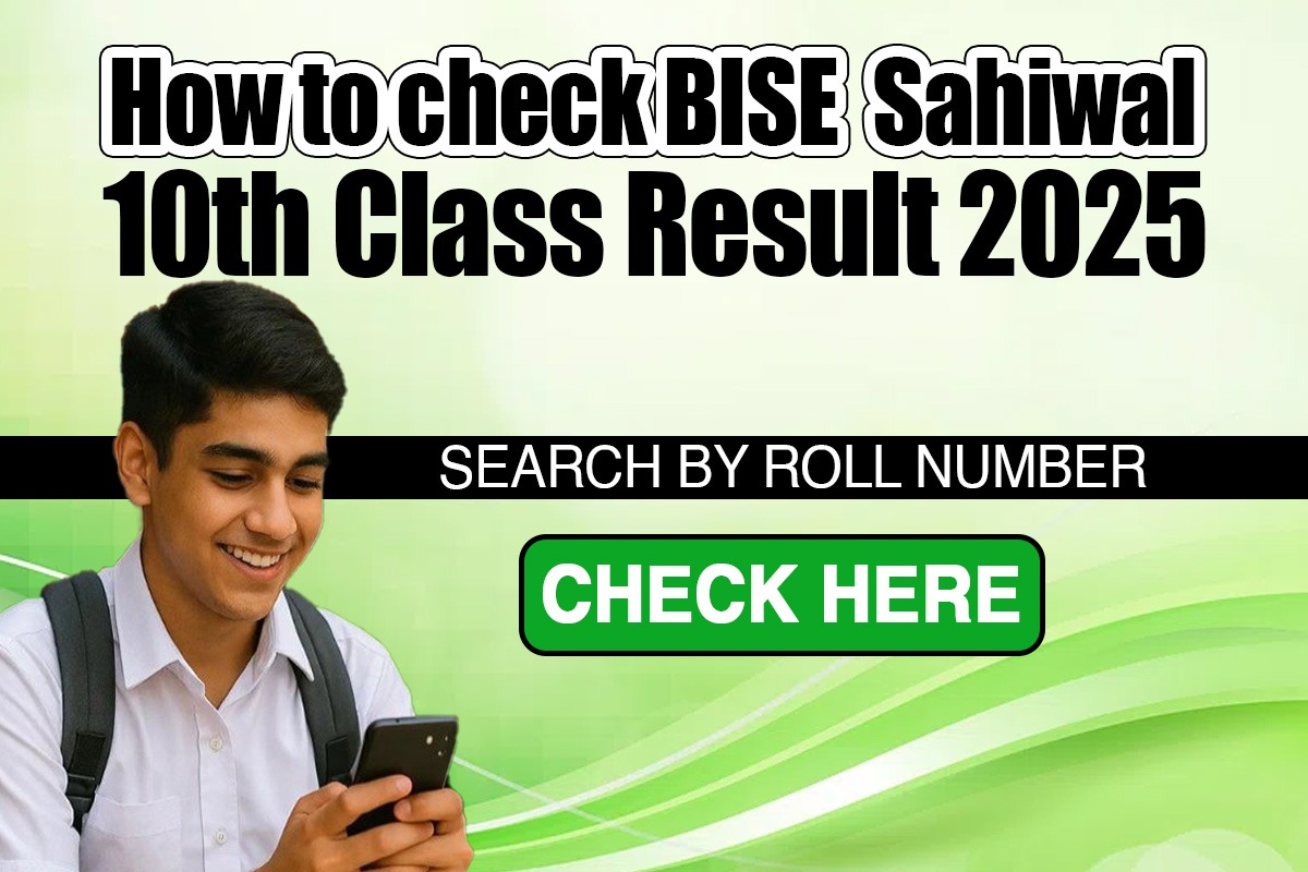 How to check BISE Sahiwal 10th Class Result 2025