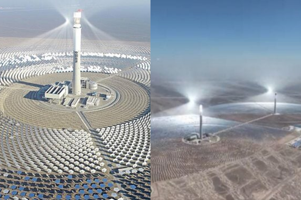 China builds Twin Solar Towers that generate power from sunlight and molten salt