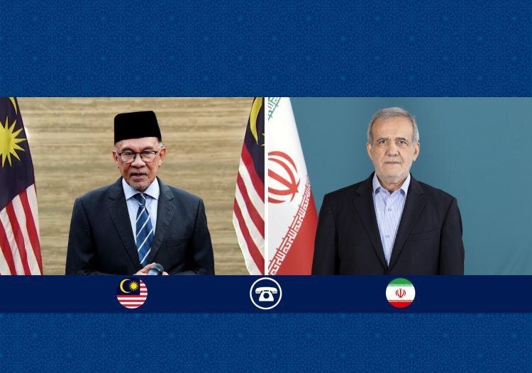 Pezeshkian calls for solidarity in talks with Malaysian PM to end Gaza crisis