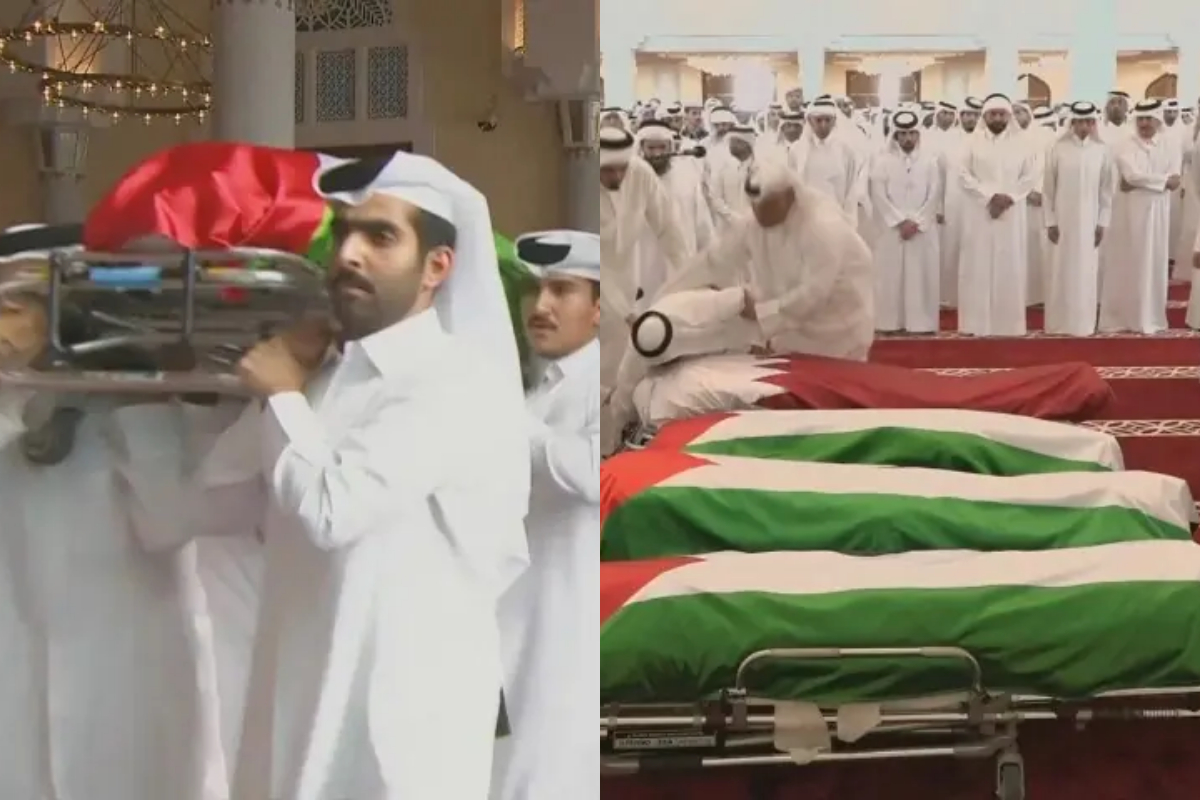 Doha attack victims buried with honors, Emir of Qatar joins funeral