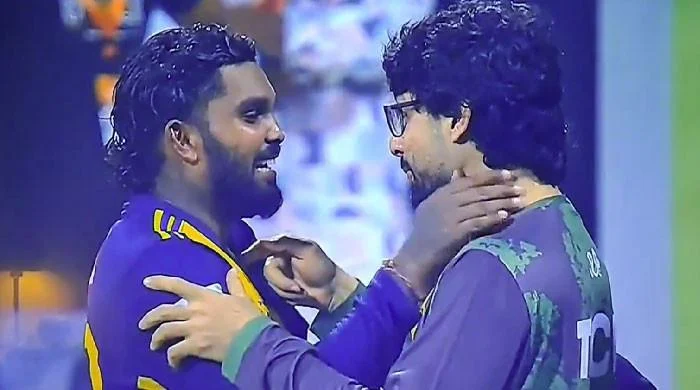 Cricketing spirit: Abrar and Hasaranga lead by example