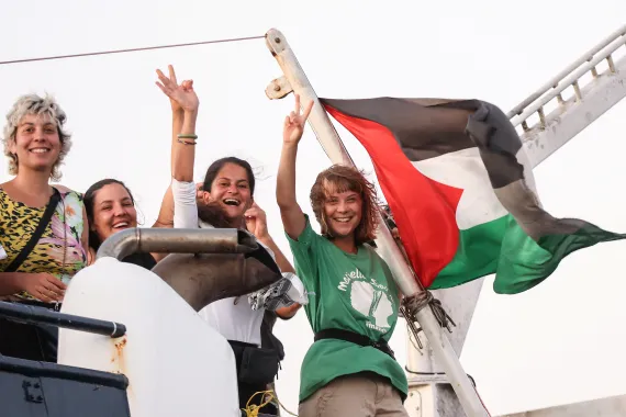 Gaza aid Flotilla to hold press conference after Israeli naval interception attempt.