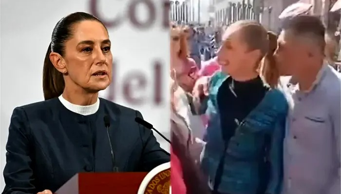 Mexico’s President Claudia Sheinbaum groped and harassed during public interaction