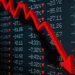 Severe decline in stock market, negative business trend today
