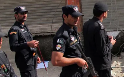 Two policemen martyred in Swabi firing incident