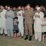 Funeral prayer of Major Syed Moiz Abbas Shah offered at Chaklala Garrison, ISPR