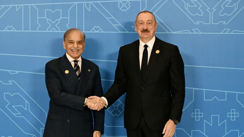 PM Shehbaz, President Ilham discuss bilateral ties at ECO Summit