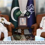 Saudi Naval Chief meets Admiral Naveed Ashraf