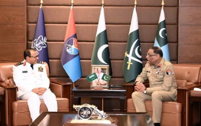 Saudi Naval Chief calls on CJCSC Gen Sahir Shamshad