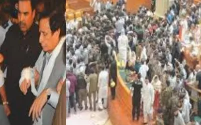 Chaos in Punjab Assembly: PTI and PML-N committee members slap each other