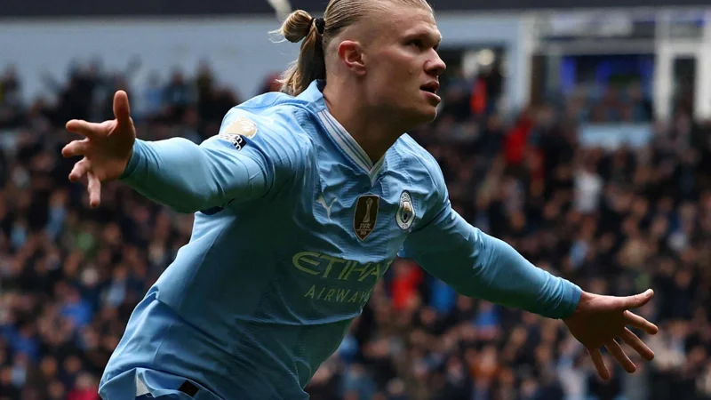 Haaland smashes Premier League record with two goals