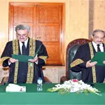 Justice Ali Baqar Najafi takes oath as Judge SC