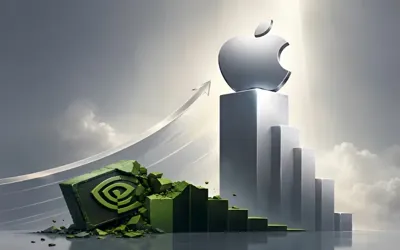 Apple briefly reaches $5 trillion market value as AI race shifts