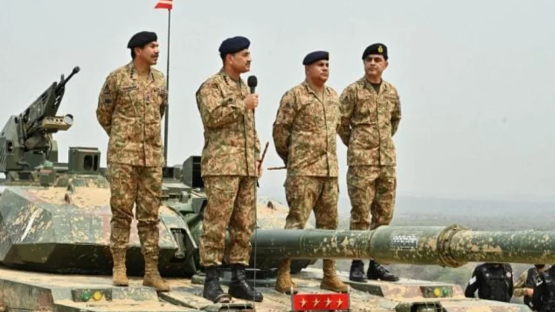 COAS General Asim Munir Witnesses “Hammer Strike” Field Training Exercise