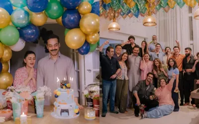 Kubra Khan host sweet birthday surprise for her husband Gohar Rasheed