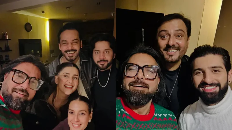 Iqra Aziz, Yasir Hussain welcome New Year 2025 with industry friends