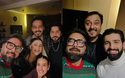 Iqra Aziz, Yasir Hussain welcome New Year 2025 with industry friends