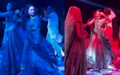 Hania Aamir lights up Yashma Gill's sister wedding with Bollywood dance performance