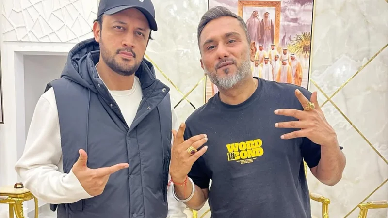 Yo Yo Honey Singh gives Atif Aslam honors with 'Borderless Brother,' in new picture