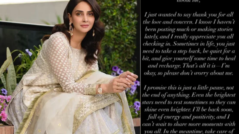Saba Qamar opens up about her social media absence, assures fans she's okay