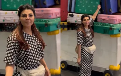Is Rakhi Sawant landed on Lahore airport to meet Hania Aamir?