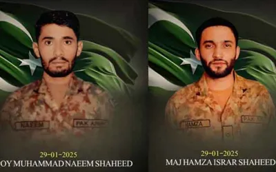 Major among two martyred, six terrorists killed in North Waziristan