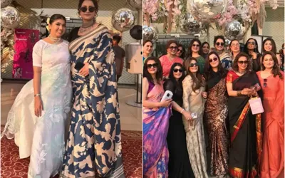 Saba Faisal Celebrates her birthday in ‘Saree Theme’ with fellow Celebrities