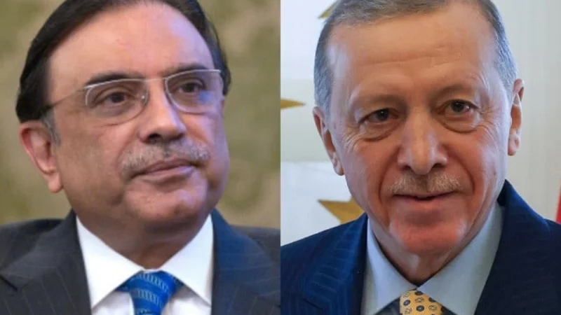 President Zardari meets Tayyip Erdogan in Istanbul en route to Portugal