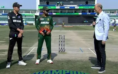 Champions Trophy 2025: New Zealand win toss, elect to field first against Bangladesh