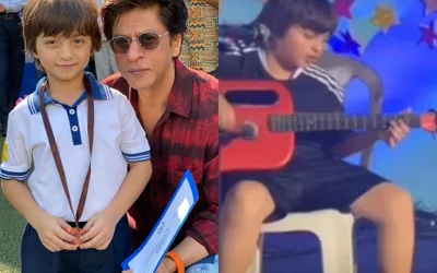 Shah Rukh Khan's son AbRam Khan leaves everyone impressed with his guitar skills: Watch