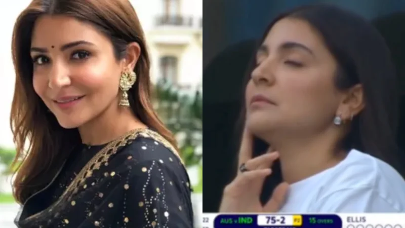 Anushka Sharma’s adorable nap during India-Australia match goes viral