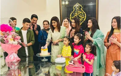 Aroosa Khan Enjoys Birthday with Iqrar ul Hassan’s Family