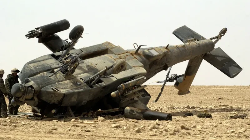 American Apache helicopter