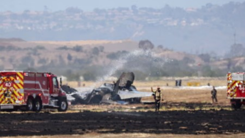 F-35B fighter jet crashes in California, pilot survives