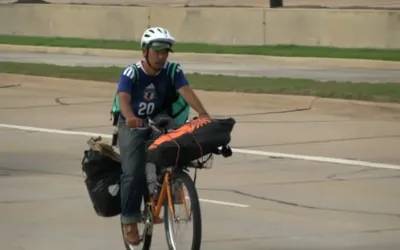 Football fan rides 1,200 miles to support Japan at FIFA World Cup