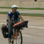 Football fan rides 1,200 miles to support Japan at FIFA World Cup