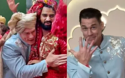 John Cena Makes Iconic Entry at Ambani Wedding, Dances to Dhol Beat