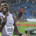Olympic champion Noah Lyles sets new 150-meter world best