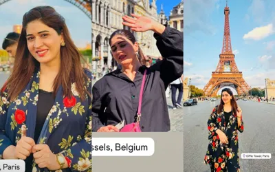 Aroosa Khan captures stunning photos at the Eiffel Tower in Paris