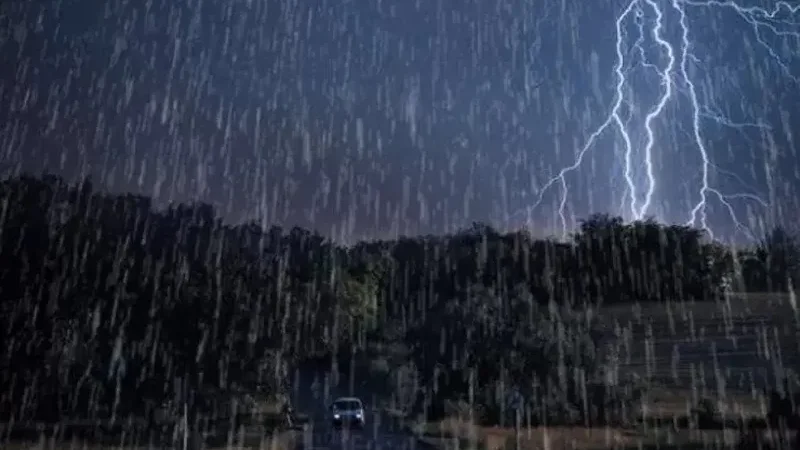 Rain, thunderstorms