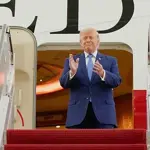 Trump reviews Qatar-gifted upgraded Air Force One jet in Maryland