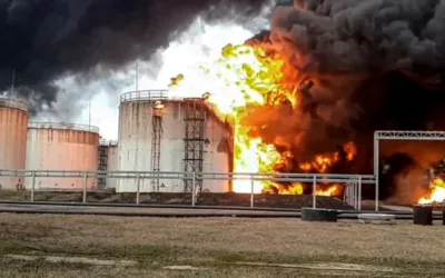 Ukraine strikes Russian Oil depot as Moscow reports progress in Donetsk region
