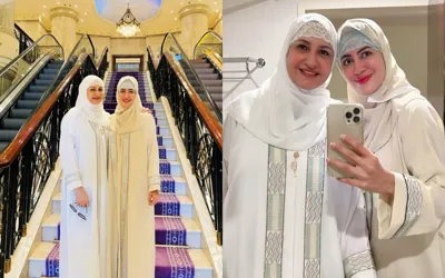 Mother-Daughter duo Saba and Sadia Faisal capture beautiful memories in Madina