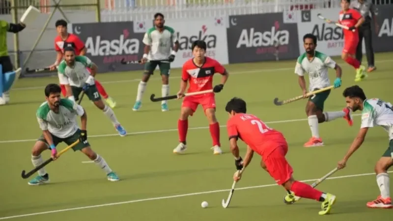 Pakistan beats South Korea by 3-1 in second hockey match - 2nd Hockey Test