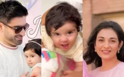 Muneeb Butt shares her daughter priceless reaction to unicorn ride gifted by Sarah Khan