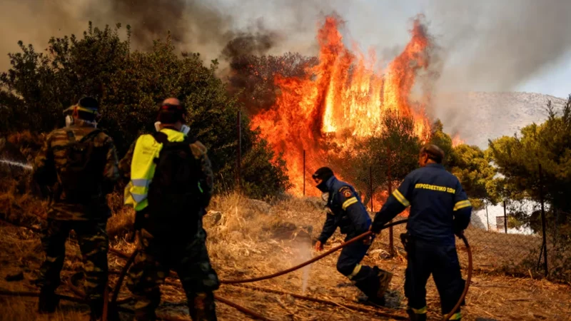 Greece battles final blaze near Athens as damage assessment begins