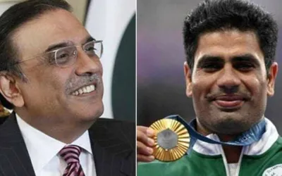 President confers Hilal e Imtiaz to Arsahd Nadeem