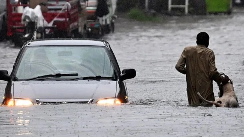 Heavy rain triggers flood alert in twin cities, schools closed