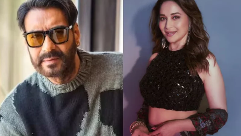 Ajay Devgan Reveals He Accidentally Burned His Face While Meeting Madhuri Dixit