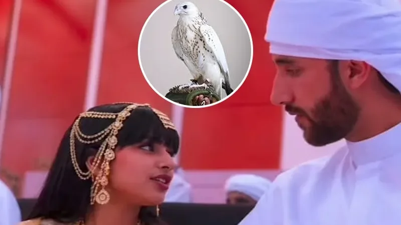 Rare white falcon’s Dh1.5 million sale at 'ADIHEX' 2026 breaks the internet.
